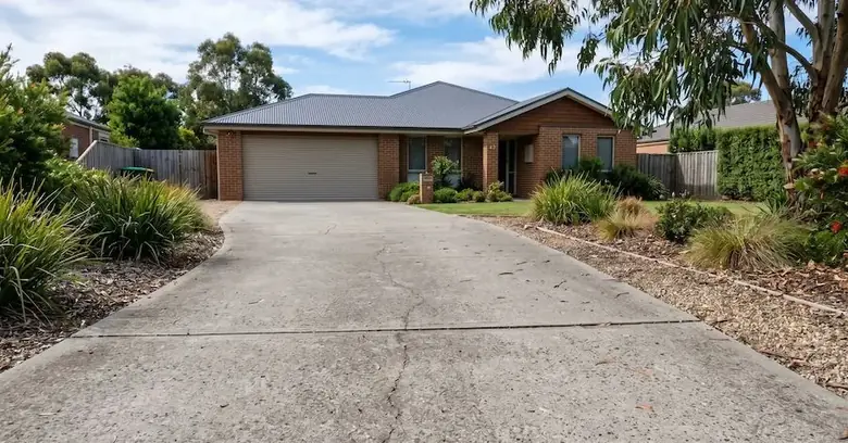 Minor surface cracks in concrete driveway in Perth WA before crack repair and resurfacing