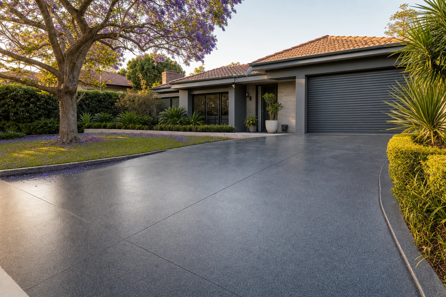 Concrete driveways in Melville